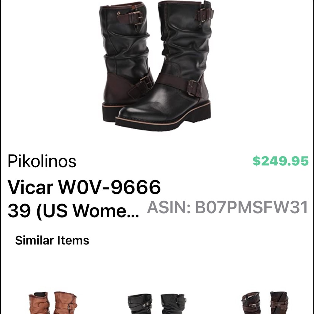 Black boots. Size 39